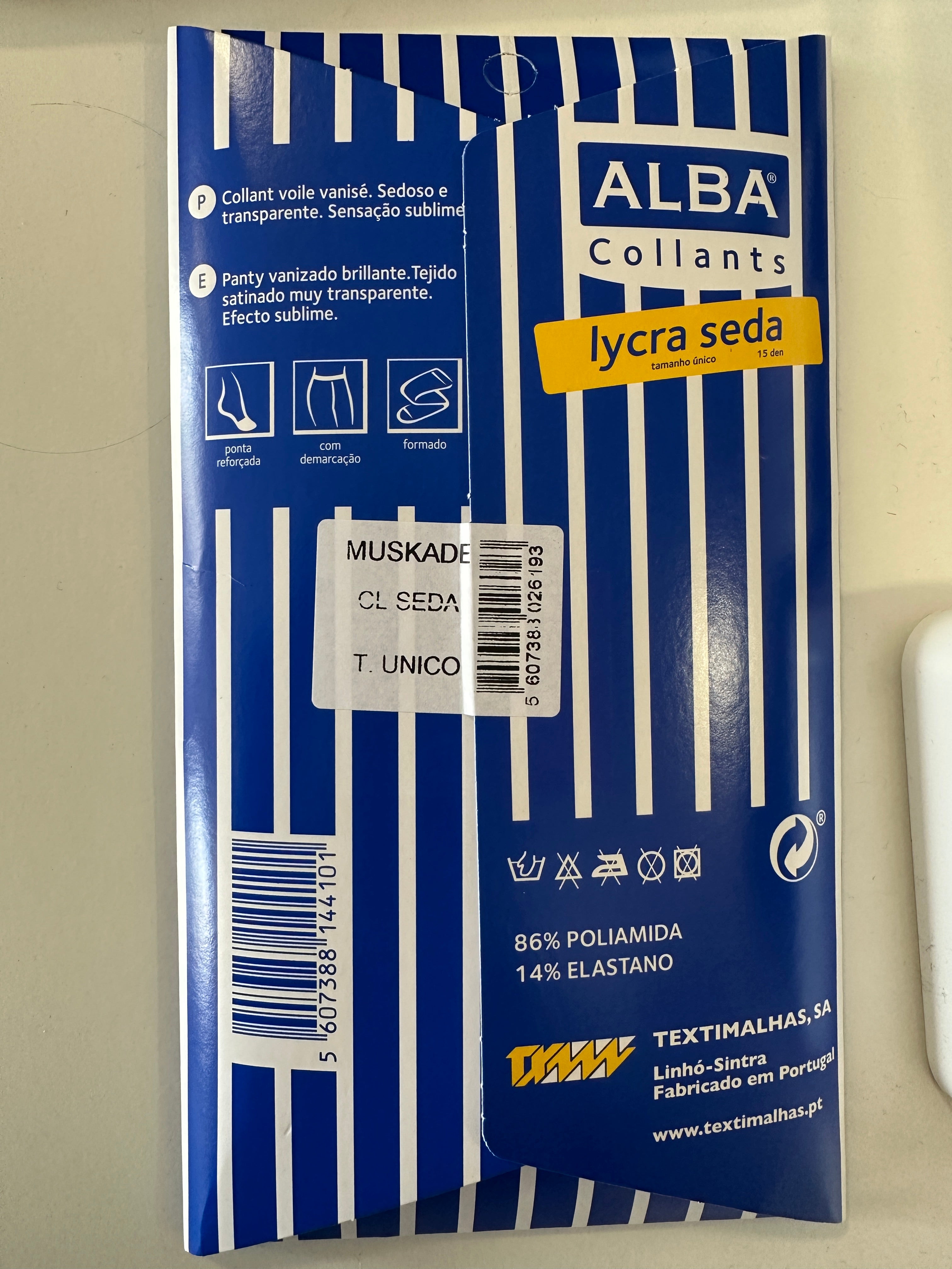 Collants Alba lycra seda MUSKADE