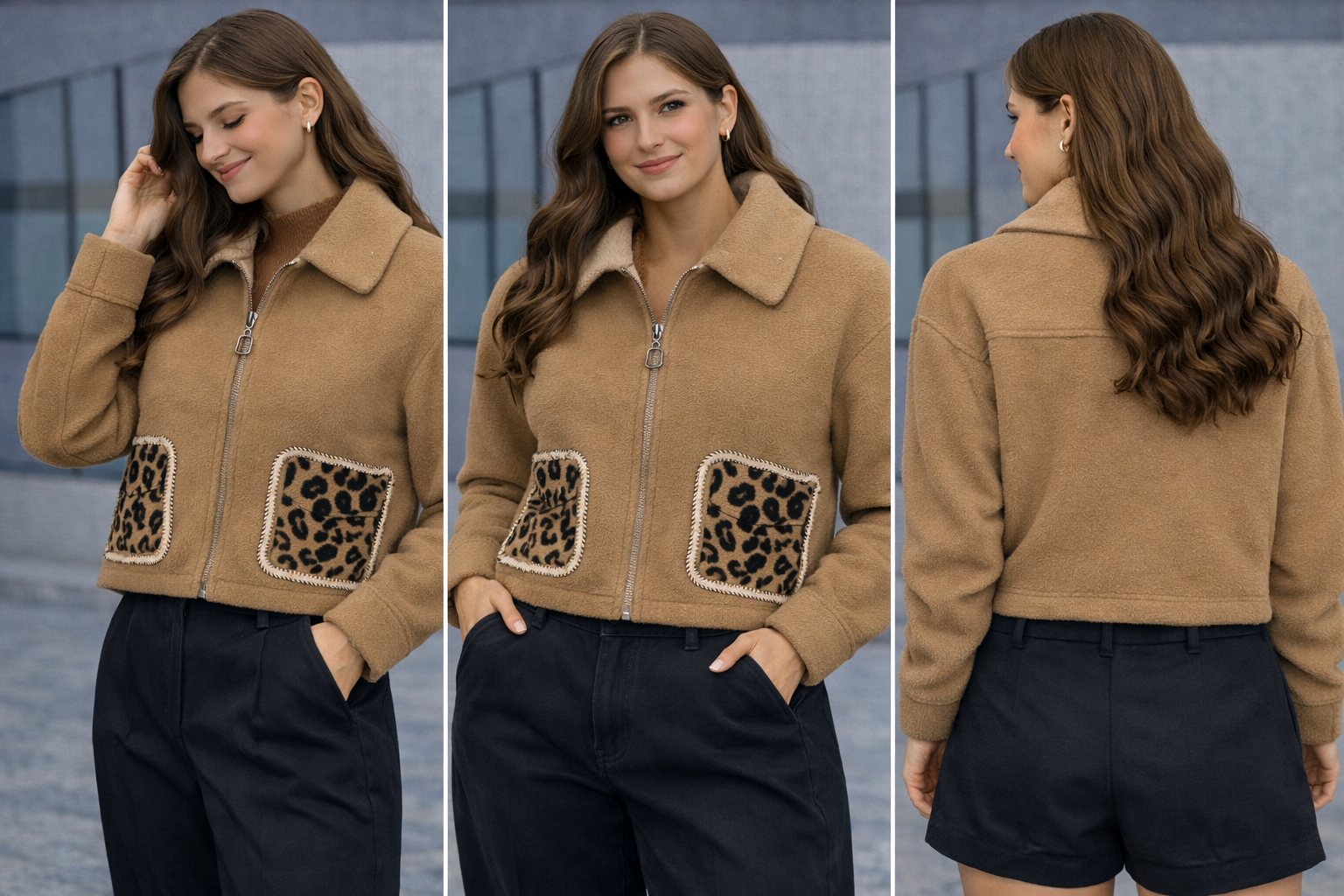 Casaco Camel Wild Touch