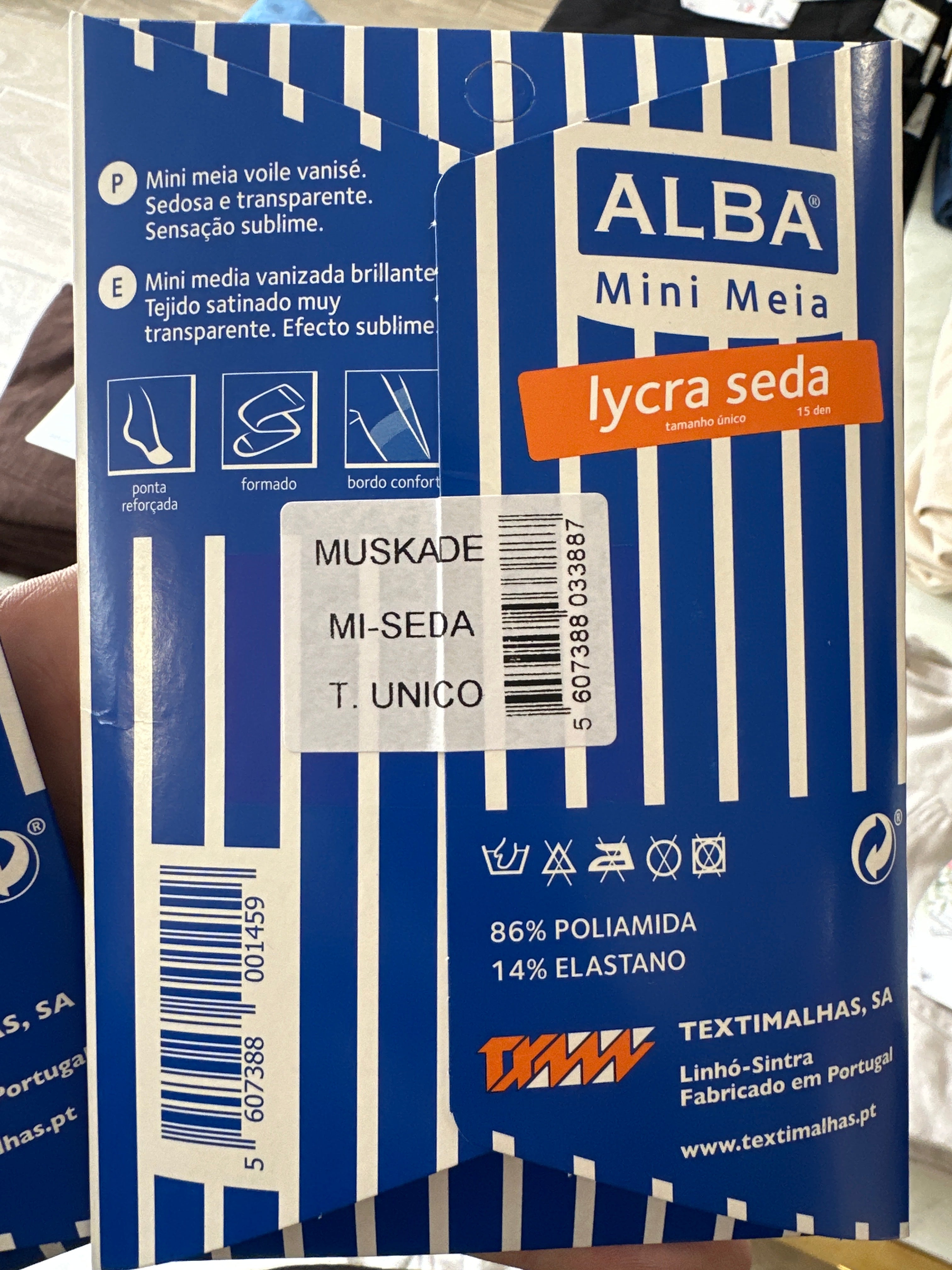 ALBA Mini meias Lycra Seda