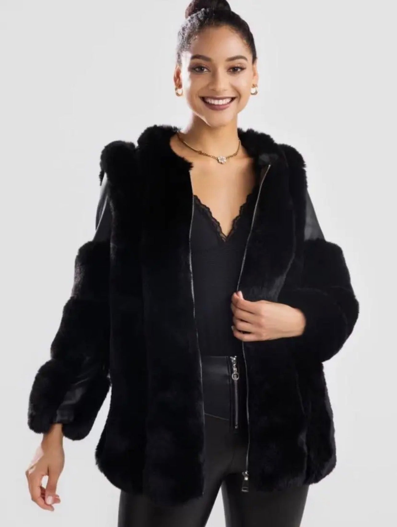 Casaco com pelo Moderno