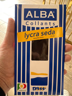 Alba Collants lycra seda CASTANHO