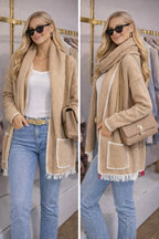 Casaco Soft Elegance com Cachecol Coordenado