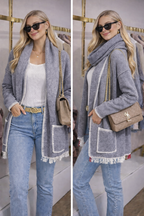 Casaco Soft Elegance com Cachecol Coordenado