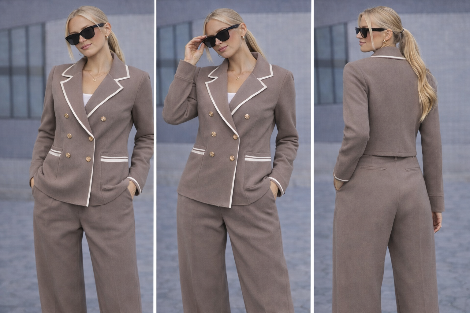 Conjunto Taupe Élégance