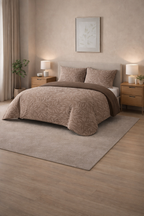 Conjunto Conforto Premium em Coralina com Manta de Borrego