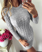 Elegante Vestido de Tricô - Coleção Chic