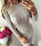Elegante Vestido de Tricô - Coleção Chic